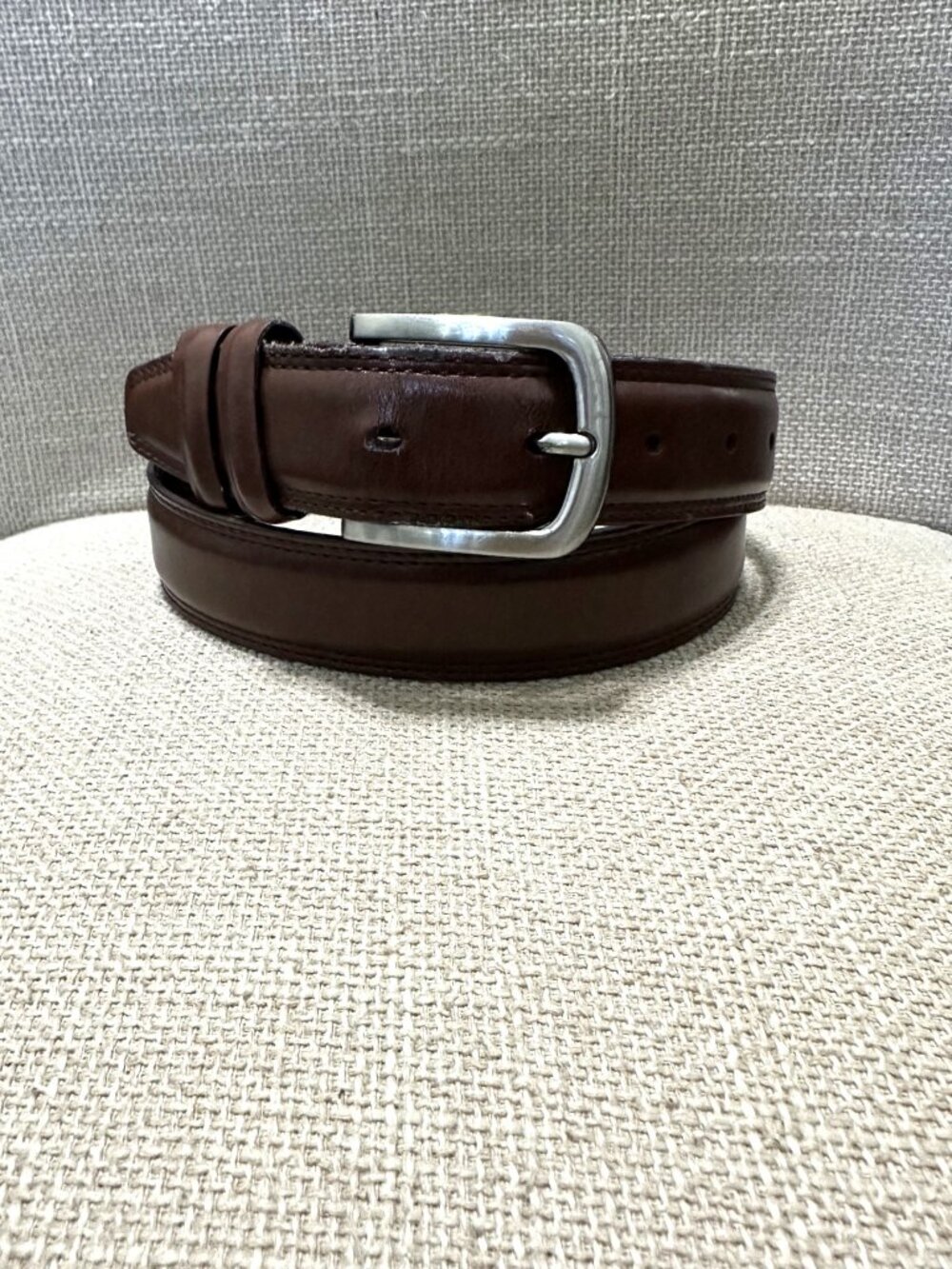 Men's Brown Genuine Leather Belt Size 34